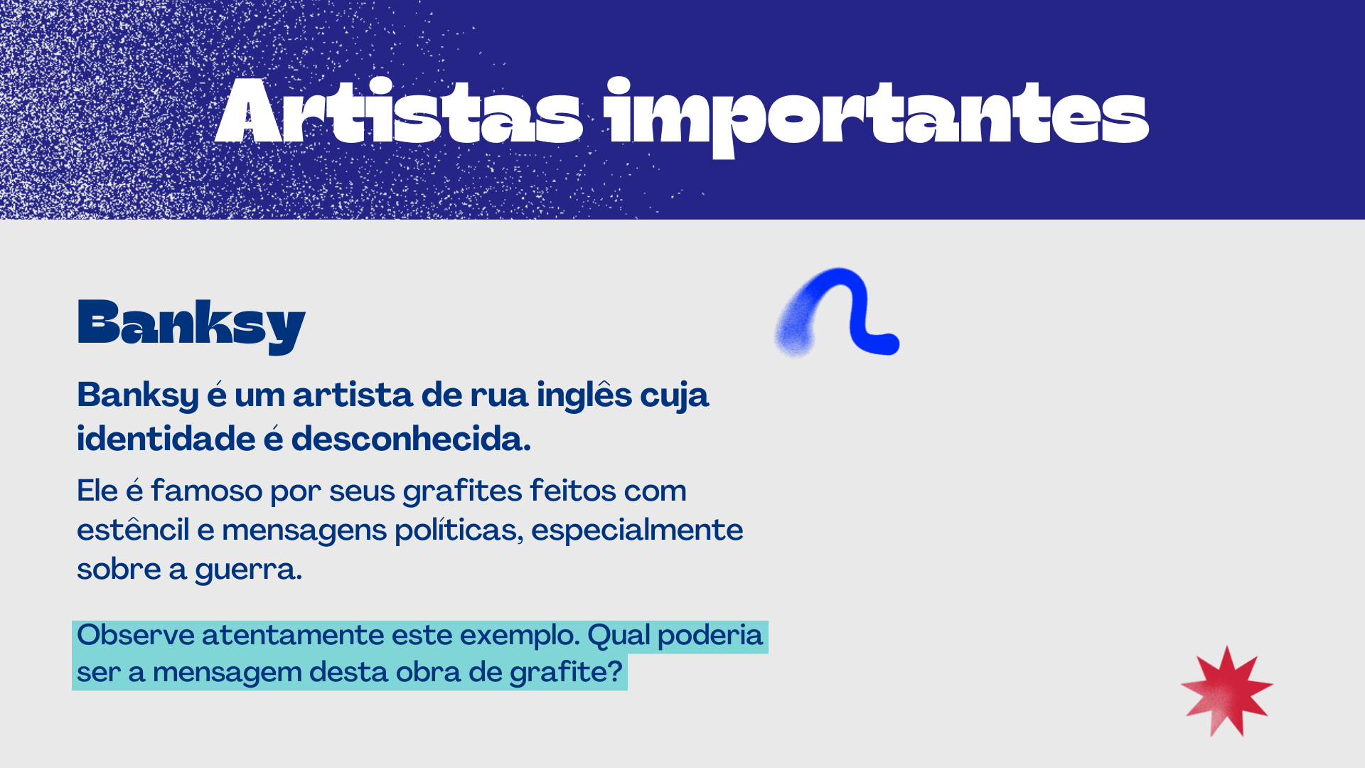 Página sobre Artistas importantes
