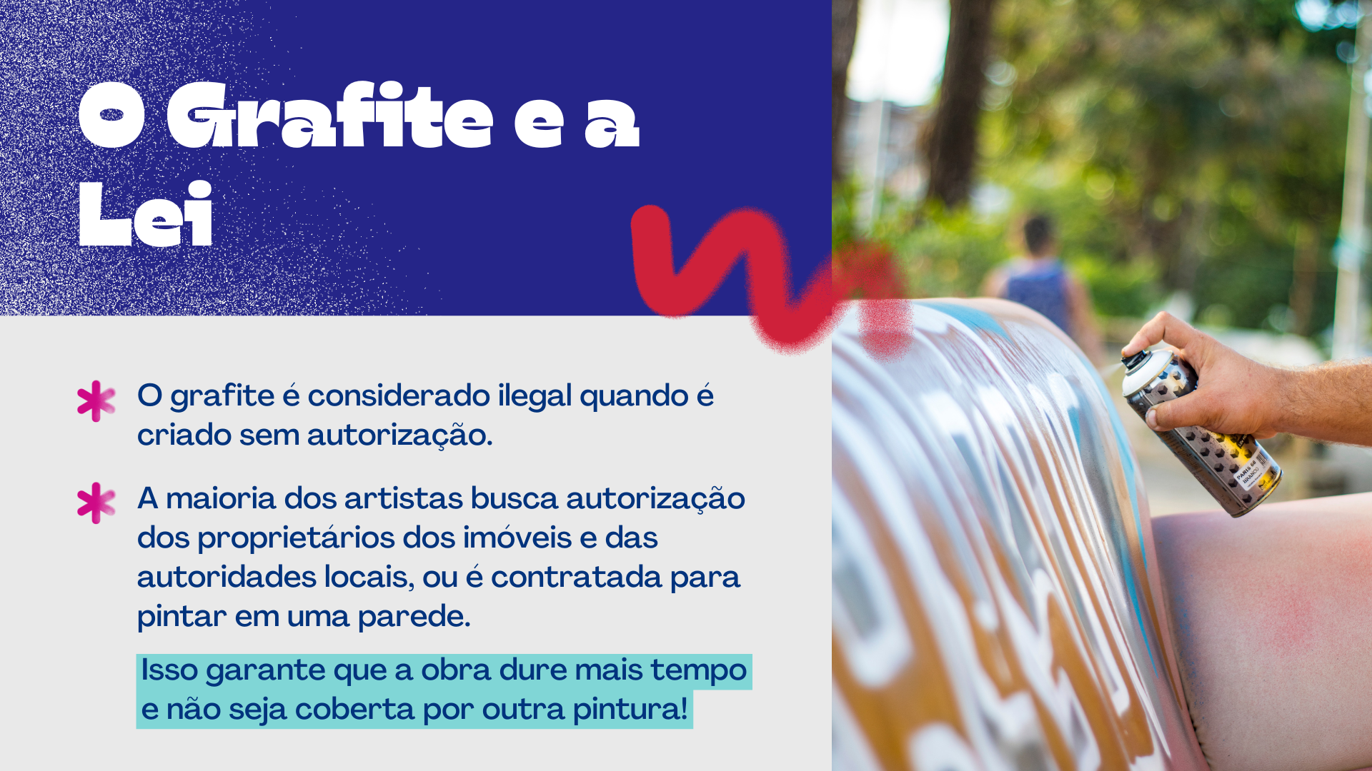 Página sobre O Grafite e a Lei